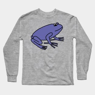 Very Peri Periwinkle Blue Frog Color of the Year 2022 Long Sleeve T-Shirt